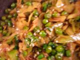 Cabbage with peas
