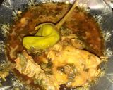 A picture of step 3 of Dhaniya chicken.