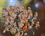 Foto langkah ke 2 dari resep Tumis Buncis Daging Cincang.