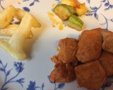 Foto del paso 4 de la receta Tacos de pollo adobados con calabacín salteados
