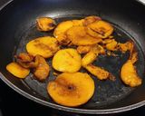 Foto del paso 2 de la receta: Carpaccio Templado de Nectarina Caramelizada con Pavo Glaseado a la Sartén