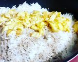 A picture of step 9 of Chilli Chicken with Fried rice.
