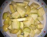 A picture of step 3 of Garden Egg sauce and boiled yam.