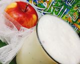 A picture of step 3 of Apple 🍎 lassi 😍.