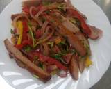 Stir fried beef sausages. #AuthorMarathon recipe step 7 photo