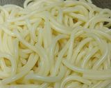 Hình bước làm 1 của món Mì Ý sốt cay