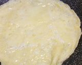 A picture of step 2 of Roasted romano peppers, gratin breadcrumbs & feta open omelette.