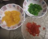 A picture of step 6 of Tutti frutti made from water melon peels/rind.