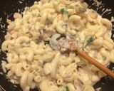 Tejszínes gombás tészta recept fázis 9 fotója