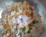 A picture of step 2 of Oats chilla.
