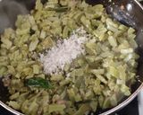 A picture of step 4 of Snake gourd subji.