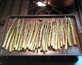 A picture of step 2 of Brad's lemon herb asparagus.