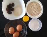 Foto langkah ke 1 dari resep Kue Kukus Oatmeal dengan Kurma.