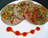 A picture of step 4 of Buckwheat Masala Pancakes.
