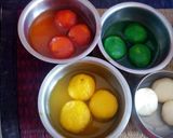A picture of step 7 of Colourful rasgulla in custard.