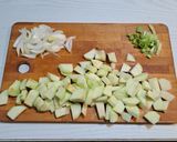 A picture of step 1 of Apple Caponata.