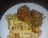 Foto del paso 6 de la receta: Estofado de pollo con berenjena y papas