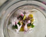 A picture of step 2 of Dragon fruit mojito.
