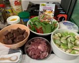 รูปขั้นตอนการทำที่ 1 ของ ขนมจีนแกงเผ็ดเนื้อ