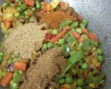 गोभी मटर आलू की सूखी सब्जी (Gobhi Matar aloo ki sukhi sabzi recipe in Hindi) रेसिपी चरण 3 फोटो