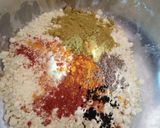 A picture of step 1 of Rajasthani Gatte ki sabzi.