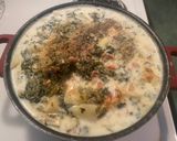 A picture of step 3 of Potato soup. 🙂 (hart made). 🙂.