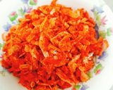 Hình bước làm 1 của món Bắp cải xào ruốc