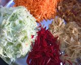 A picture of step 1 of Panchratna halwa.
