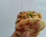 Foto del paso 7 de la receta: Arepa🫓🥙 rellena🥩 de carne🥘 molida🥗 y huevo🍳🧆