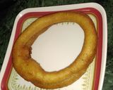 A picture of step 1 of Sel  Roti.