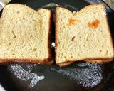 A picture of step 2 of Veg curd sandwich.