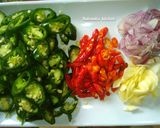 Foto langkah ke 3 dari resep Cumi tumis cabe hijau.