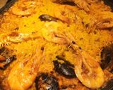 A picture of step 12 of Seafood Paella.