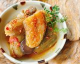 Hình bước làm 6 của món Chuối Xanh Kho Cà Chua