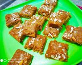 A picture of step 6 of Aval (flattened rice)burfi.