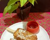 A picture of step 6 of Bread Eggs Lollipop French Toast.