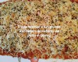 Foto del paso 10 de la receta: Pizza normal o sin gluten estirada o enrollado de pollo y queso