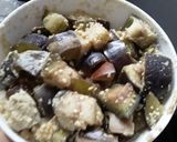 Foto del paso 2 de la receta: Cubitos de berenjena🍆 en salsa agridulce🍯🌶