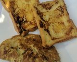 A picture of step 7 of French toast, omelette and tea.