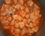A picture of step 1 of Achari Chicken Bindi.