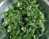A picture of step 1 of Egg Spinach Muffins.