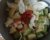 صورة لخطوة 1 من وصفة ارز بالخضر والشمبينيو والمرڨاز 🍵