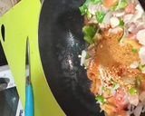 A picture of step 2 of Smoky pasta with Desi touch.