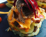 Foto del paso 5 de la receta: Timbales de patata y solomillo al chimi churry