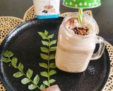 A picture of step 4 of Peanuts Butter Brownie Milkshake 😋.