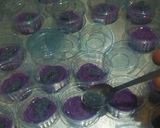 Foto langkah ke 9 dari resep Puding Mawar Taro Leci.