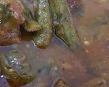 A picture of step 5 of Bhindi gosht salan (Lady finger, Okra).