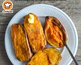 Gambar langkah 5 resipi Oven Roasted Sweet Potatoes.