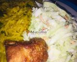 A picture of step 4 of JOLLOP RICE+COUSLOW+FRIEDchicken by Maryumms_cuisine🌸.