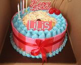 Foto langkah ke 12 dari resep Blackforest Kukus Lembut (Rainbow Cake/Cake Ultah).